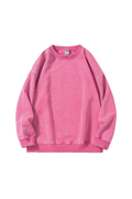 Unisex Fall Clothing Loose Crew Neck Cotton Sweatshirt