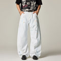 Men's Spring White Hand-Painted Splatter Denim Jeans