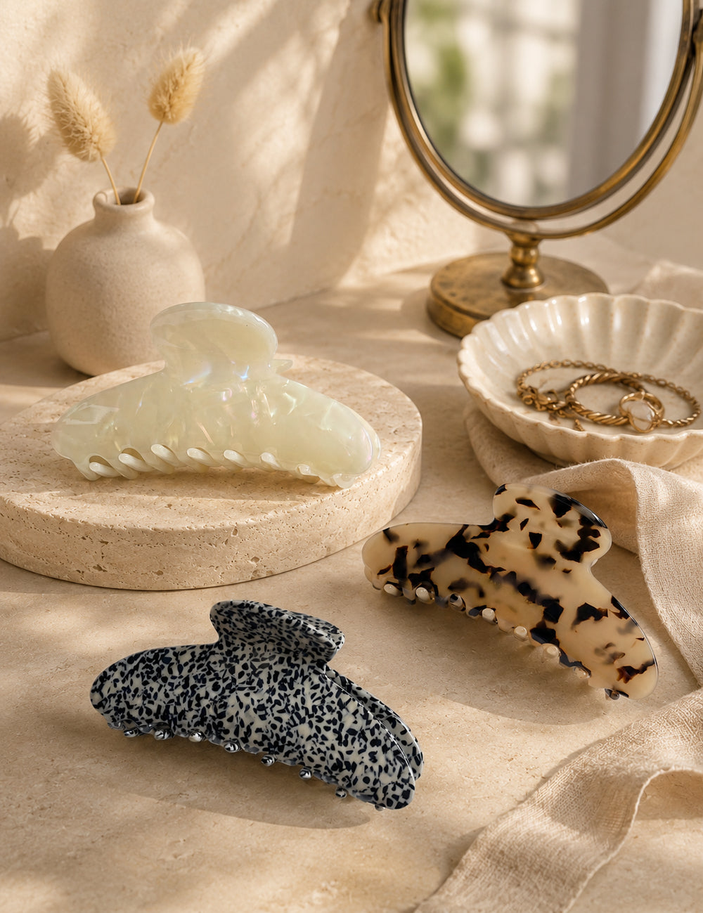 Ladies Leopard Print Fashionable Hair Clip FZ336