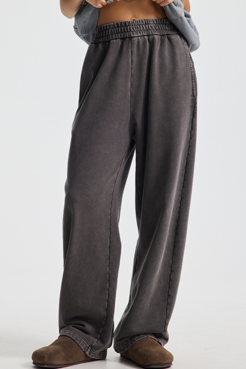 Men's Fall Clothing Cotton Worn-Out Curved-Blade Pants