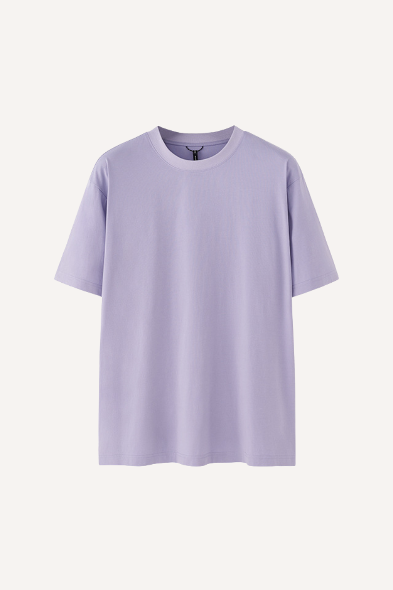 Unisex Spring Summer Polyester Solid Crewneck Quick Dry Tee