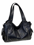 Ladies Faux Leather Handbag Large Capacity Tote Bag