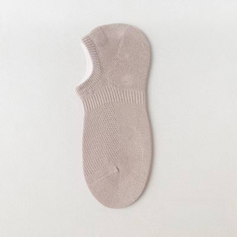 Ladies See Sheer Basic Knit Boat Socks SKAS50003