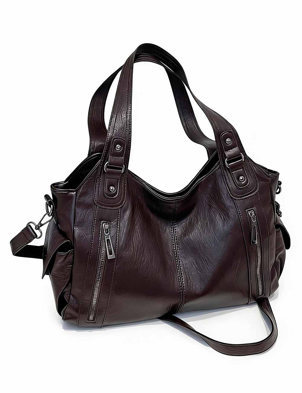 Ladies Faux Leather Handbag Large Capacity Tote Bag