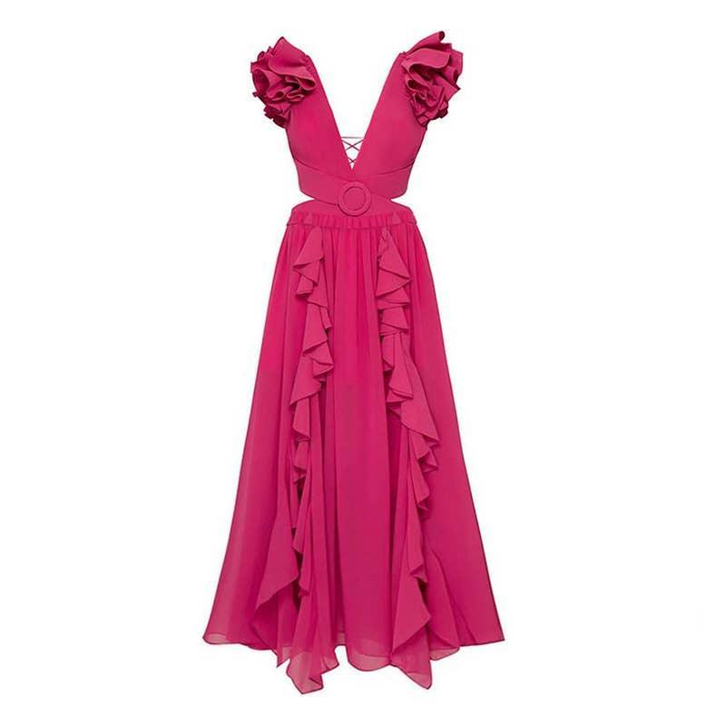 2 Shoulder Solid Color One Piece Swimwear with Cover Up