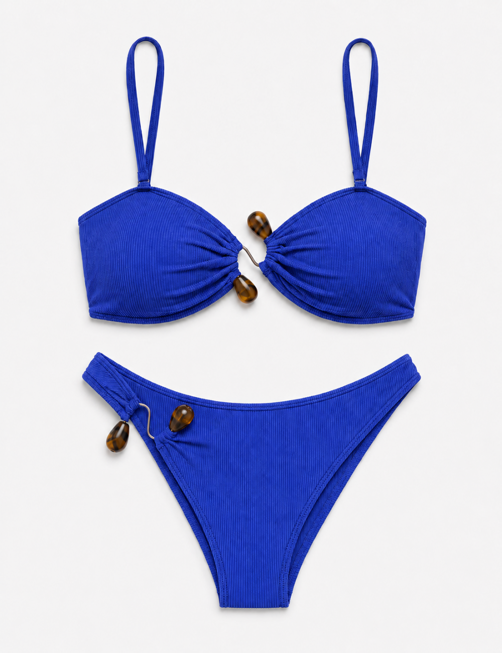 Ladies Z-Clip with Natural Stone-Inspired Bikini Set