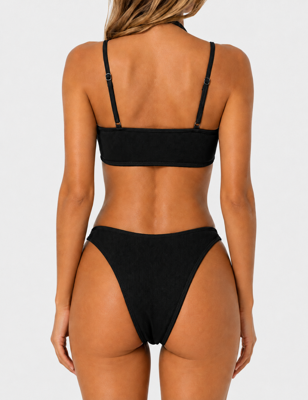 Ladies Z-Clip with Natural Stone-Inspired Bikini Set