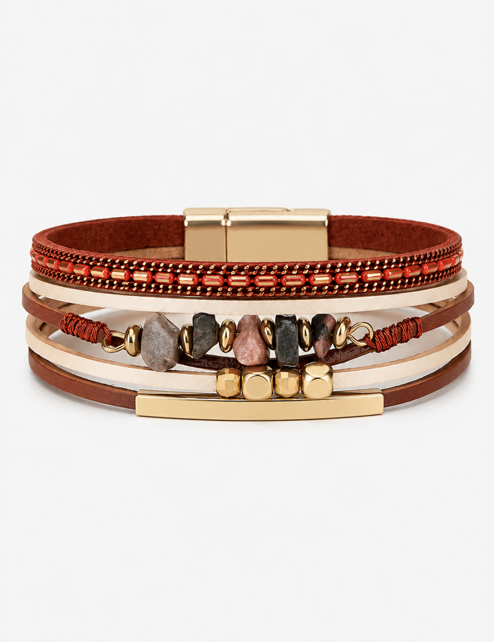 Ladies Vintage Bohemian Style Multi-Layer Bracelet