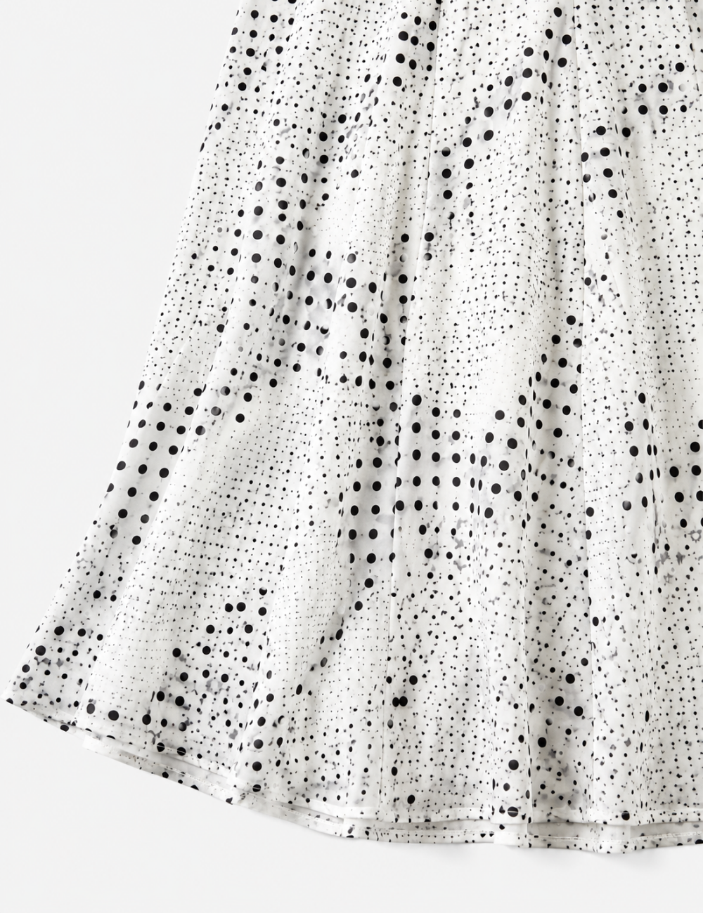 Ladies Chic Polka Dot Halter V-Neck Sleeveless Midi Dress