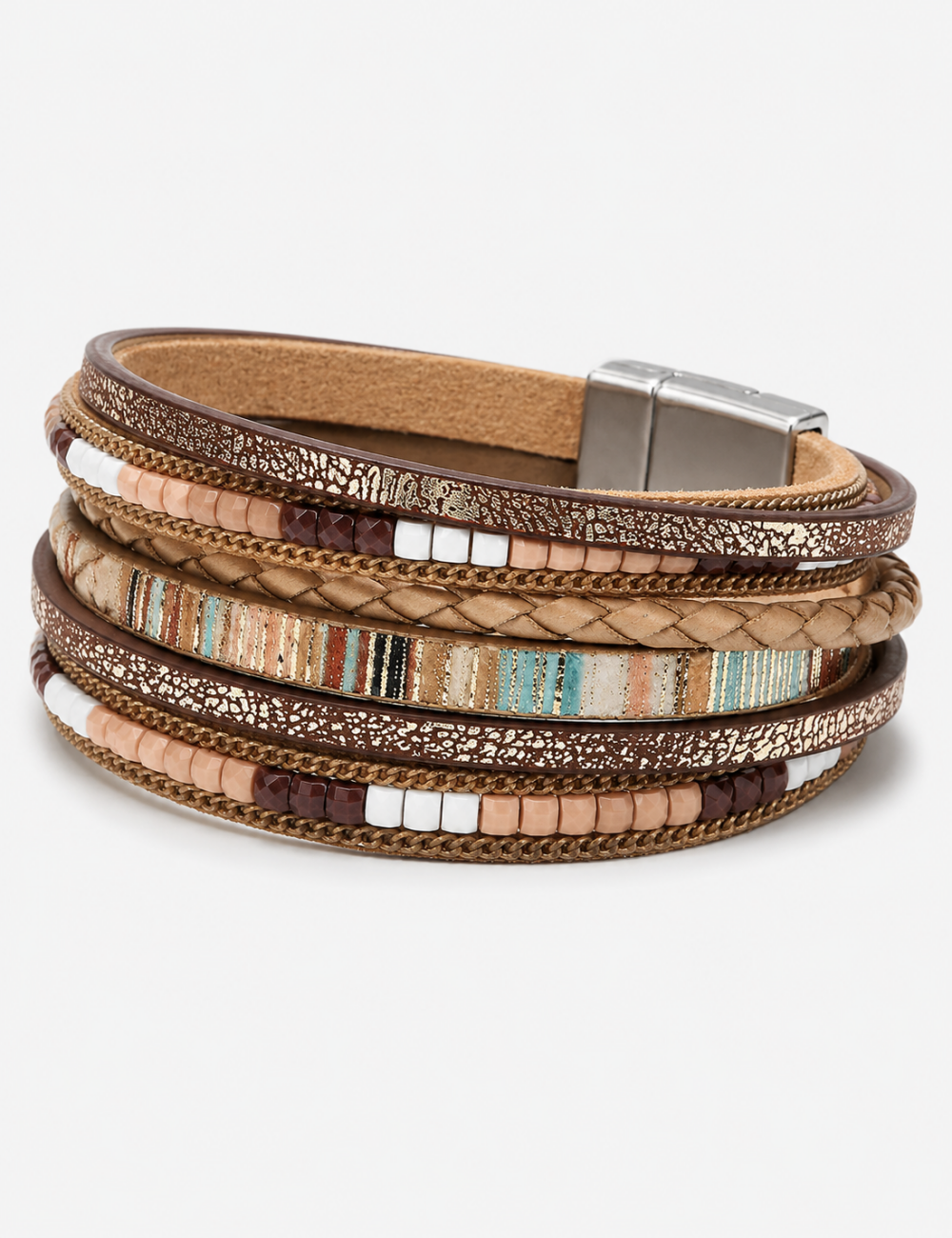 Ladies Vintage Bohemian Style Multi-Layer Bracelet