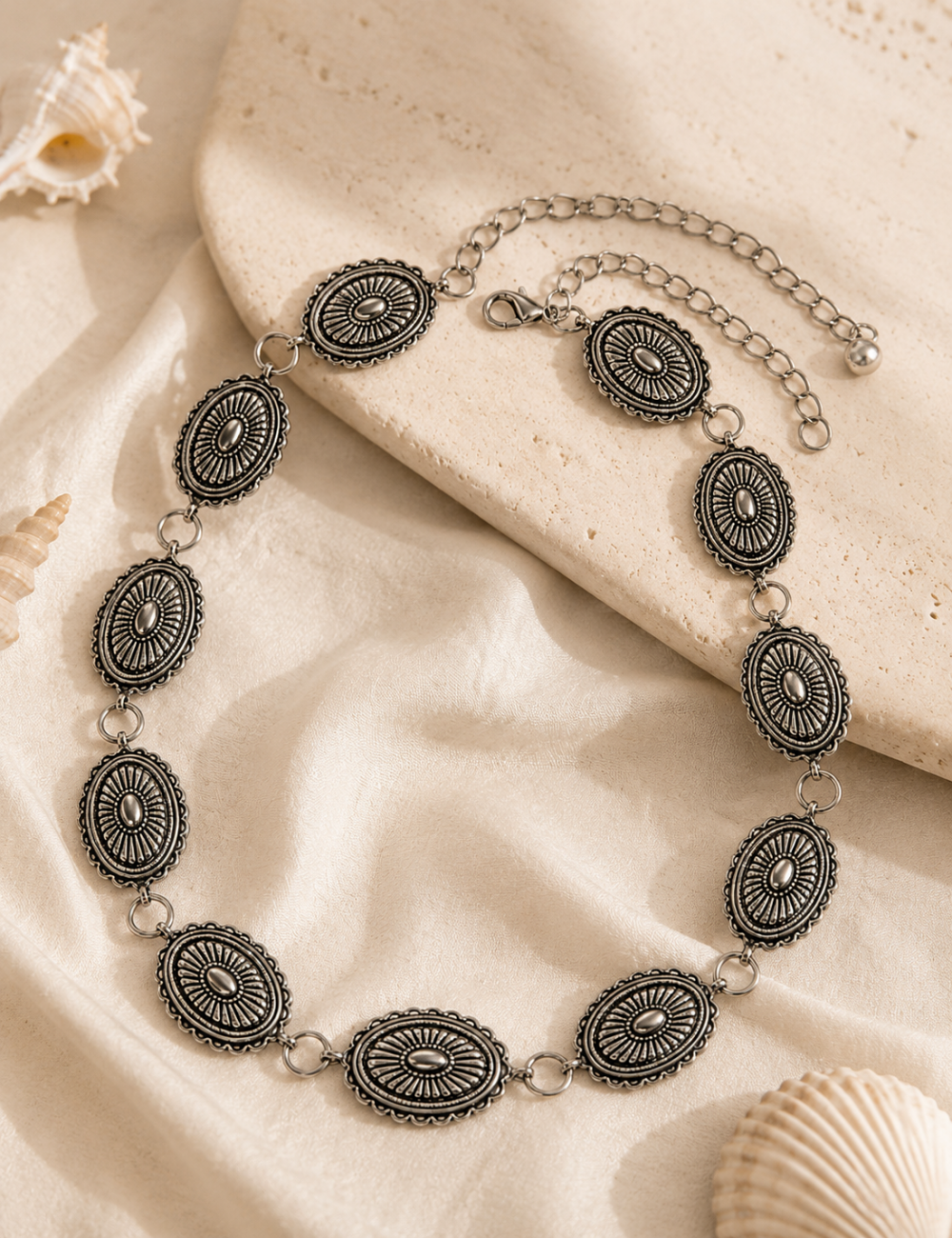 Ladies Adjustable Metal Waist Chain