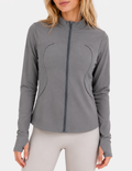 Ladies Stand Collar Zip Up Fieness Yoga Jacket