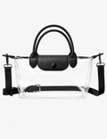 Ladies Transparent Jelly PVC Crossbody Double Handle Handbag