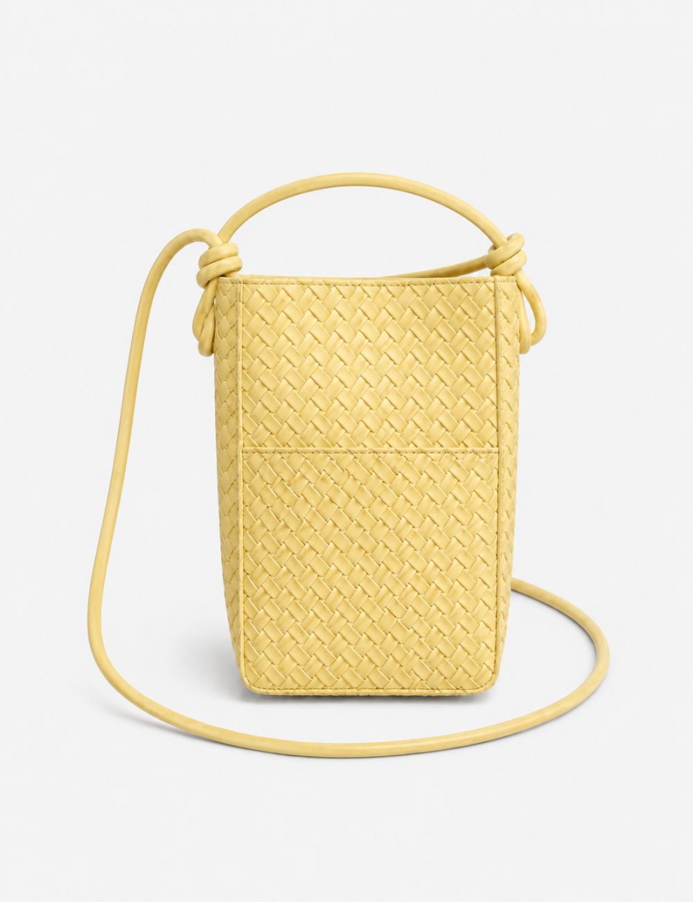 Ladies Chic Woven Texture Faux Leather Mini Crossbody Bag