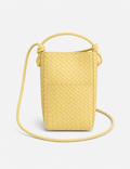Ladies Chic Woven Texture Faux Leather Mini Crossbody Bag