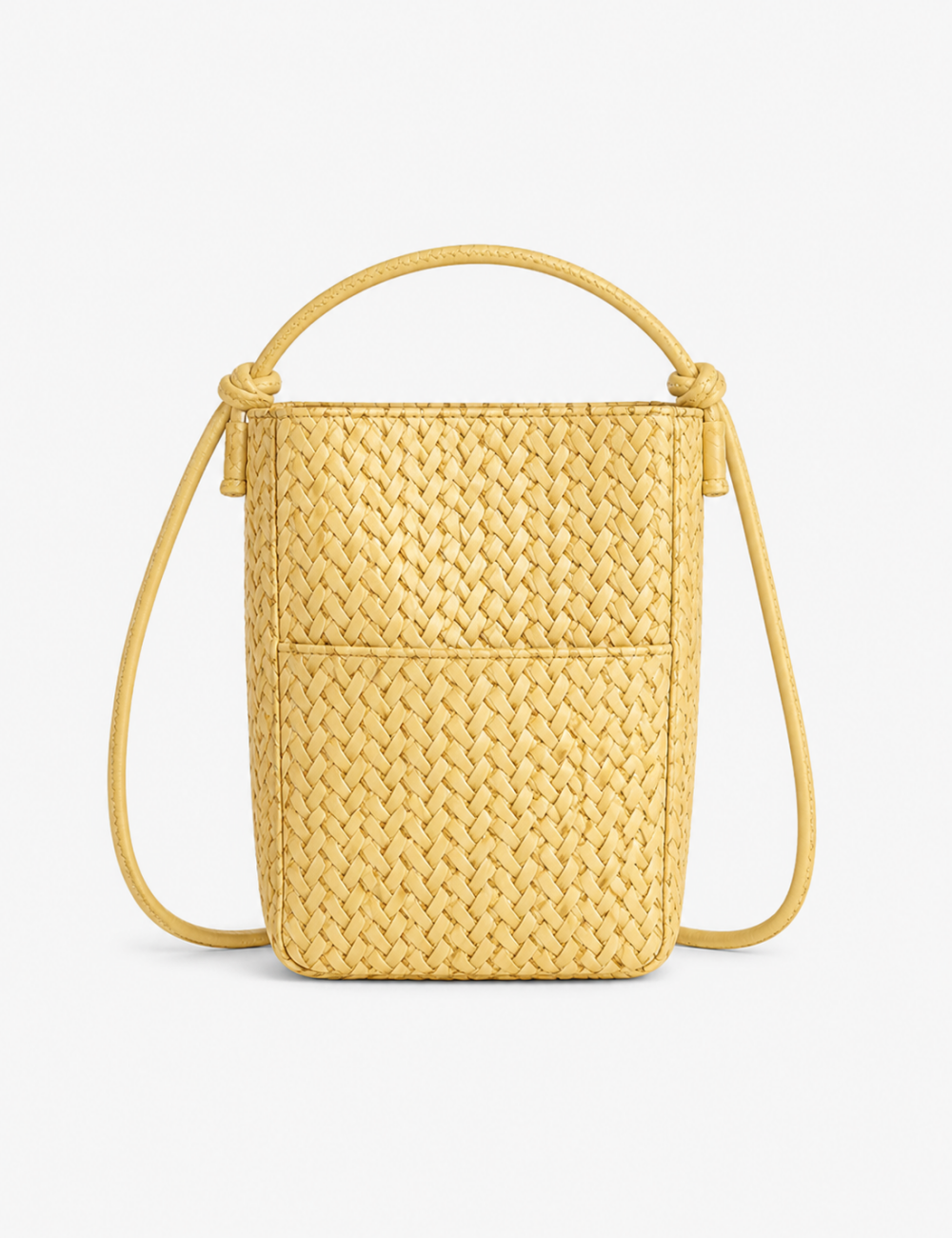 Ladies Chic Woven Texture Faux Leather Mini Crossbody Bag
