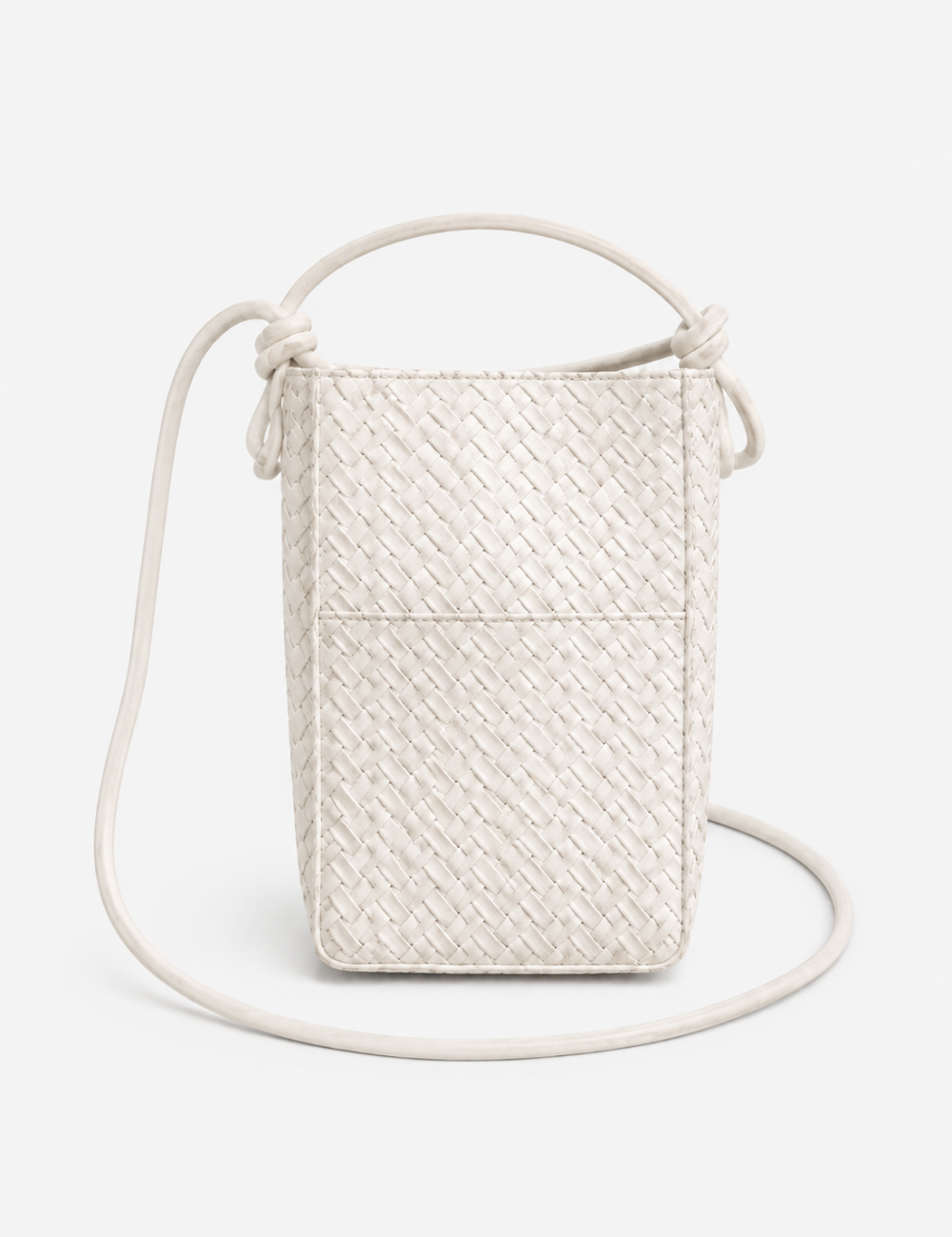 Ladies Chic Woven Texture Faux Leather Mini Crossbody Bag