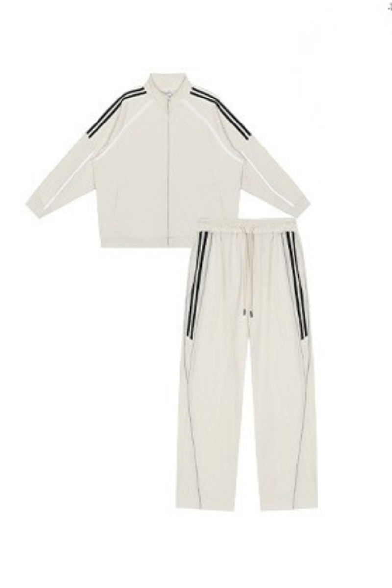 Men's Fall Clothing 365g Reflective Stripe Sweatsuit