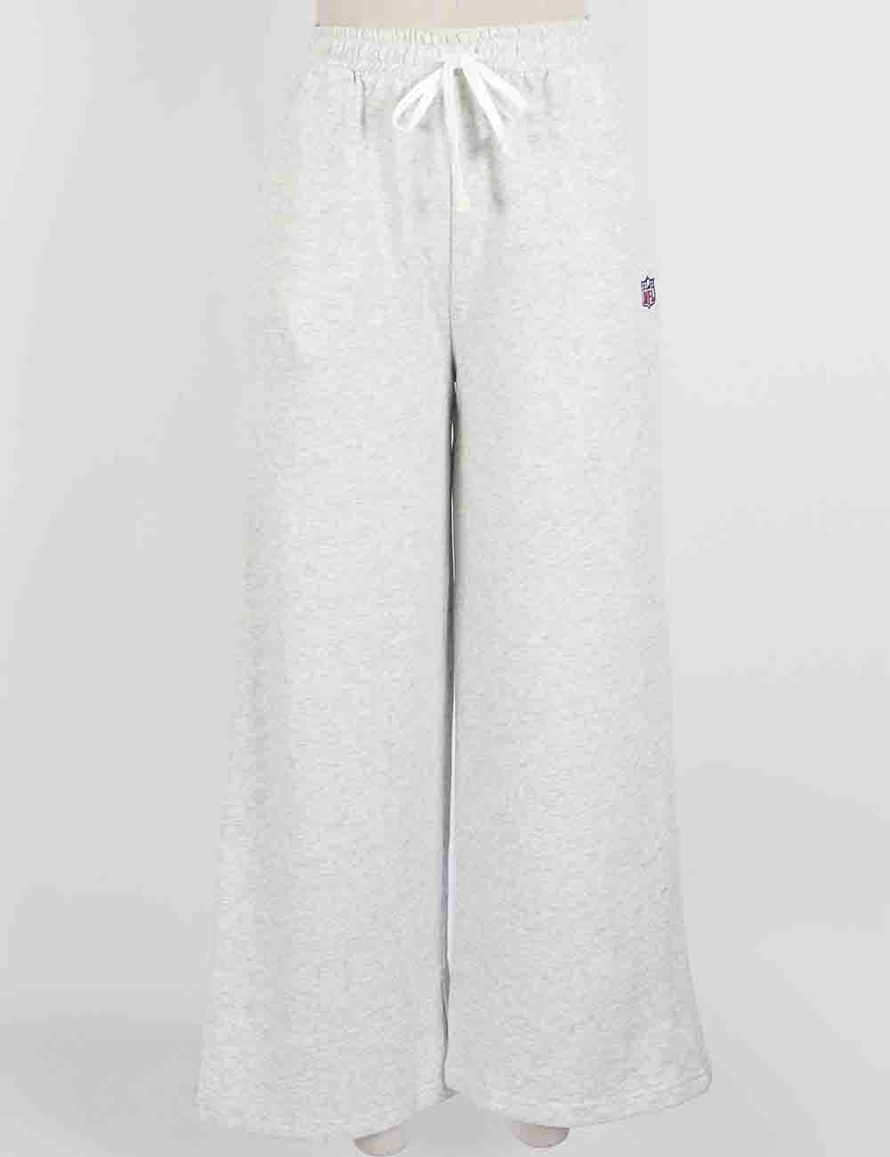 Ladies Team Graphic Embroideries Straight-Cut Legs Sweatpants