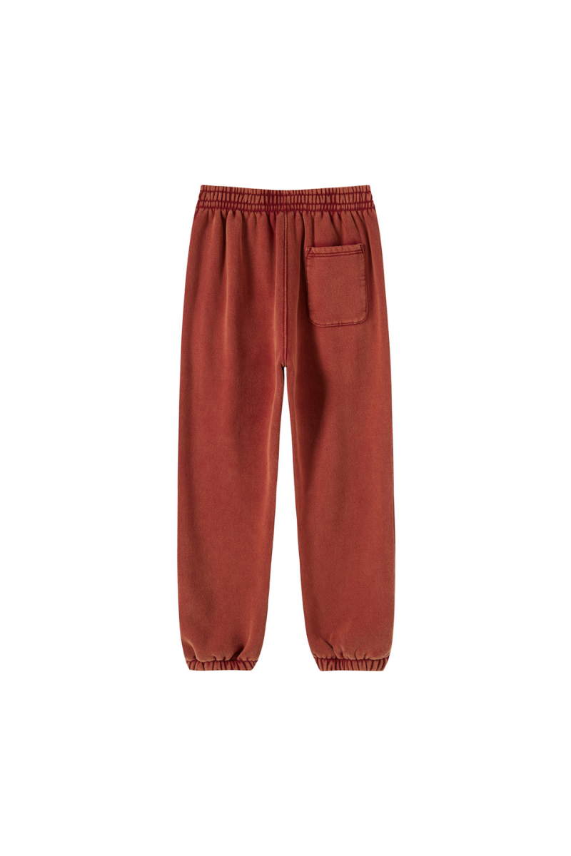 Unisex Fall Clothing Wax Washed Relaxed Jogger Pants