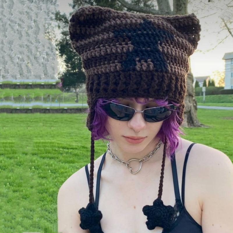 Ladies Dome Stripe Hat 20292
