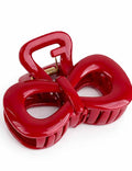 Ladies Valentine's Bow Acrylic Mini Hair Claw Clip