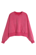 Women's Fall Clothing Dazzling-Wash Cropped Crew Sweatshirt