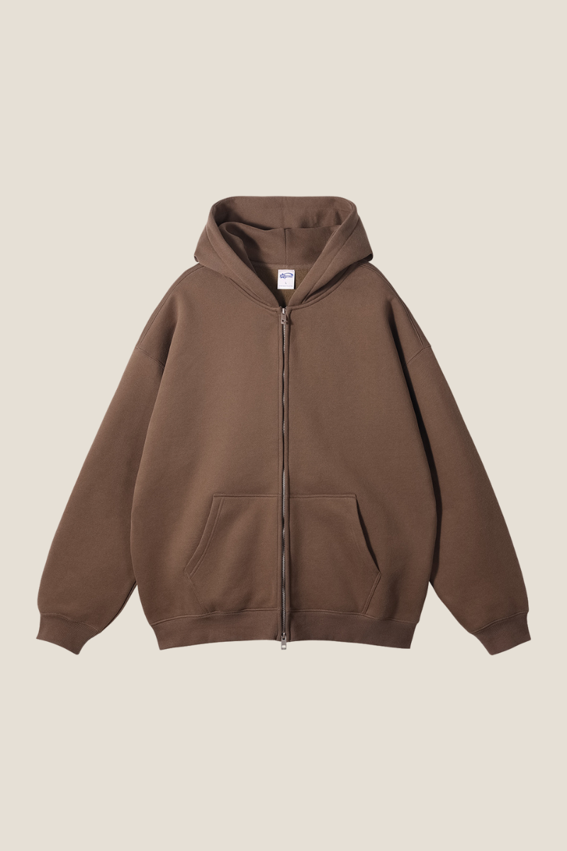 Men's Fall Clothing 350G Full Zipper Hoodie Jacket
