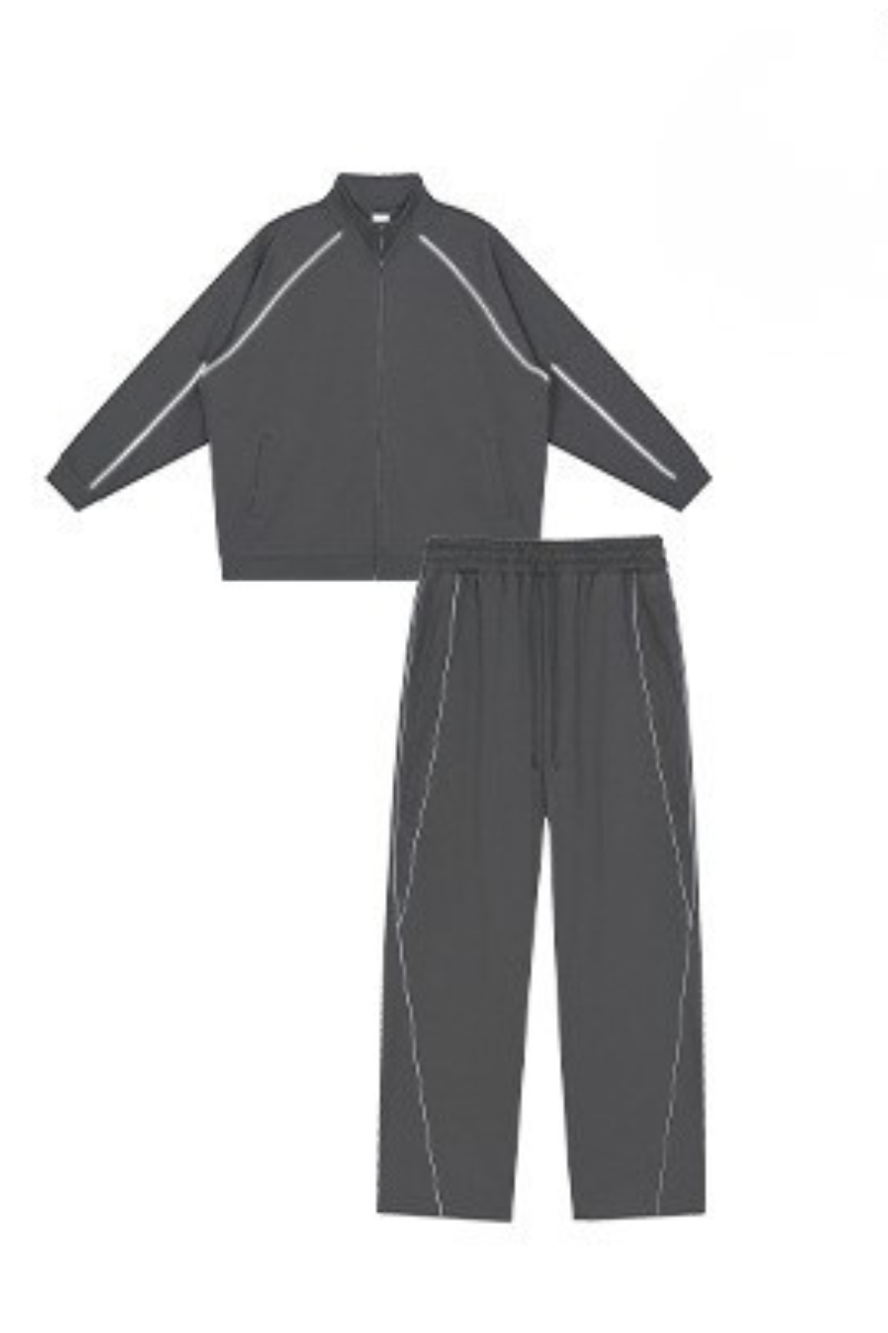 Men's Fall Clothing 365g Reflective Stripe Sweatsuit