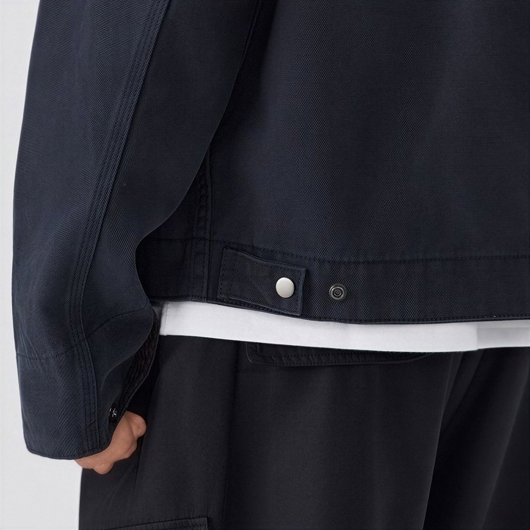 Men's Contrast Corduroy Collar Denim Corduroy Collar Jacket