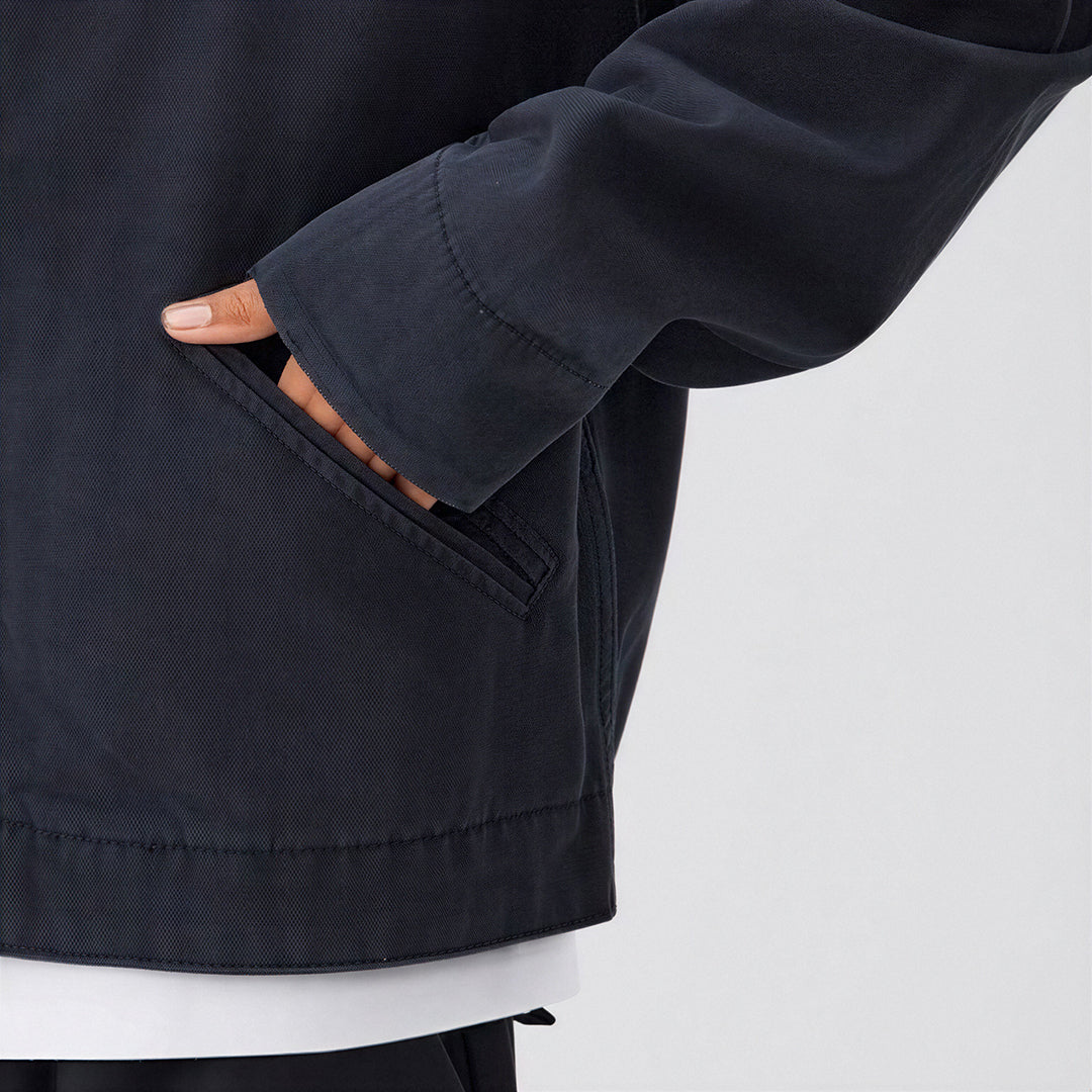 Men's Contrast Corduroy Collar Denim Corduroy Collar Jacket