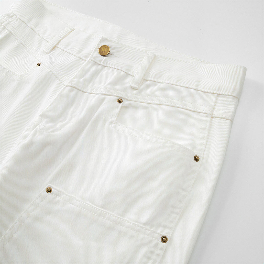 Men's Spring Off-White Carpenter Straight Leg Jeans
