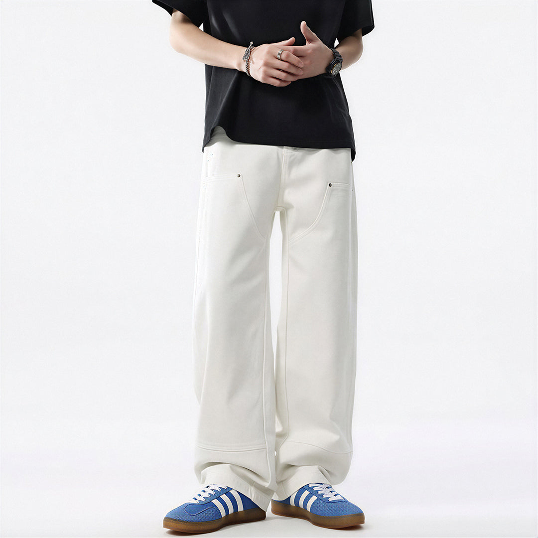 Men's Spring Off-White Carpenter Straight Leg Jeans