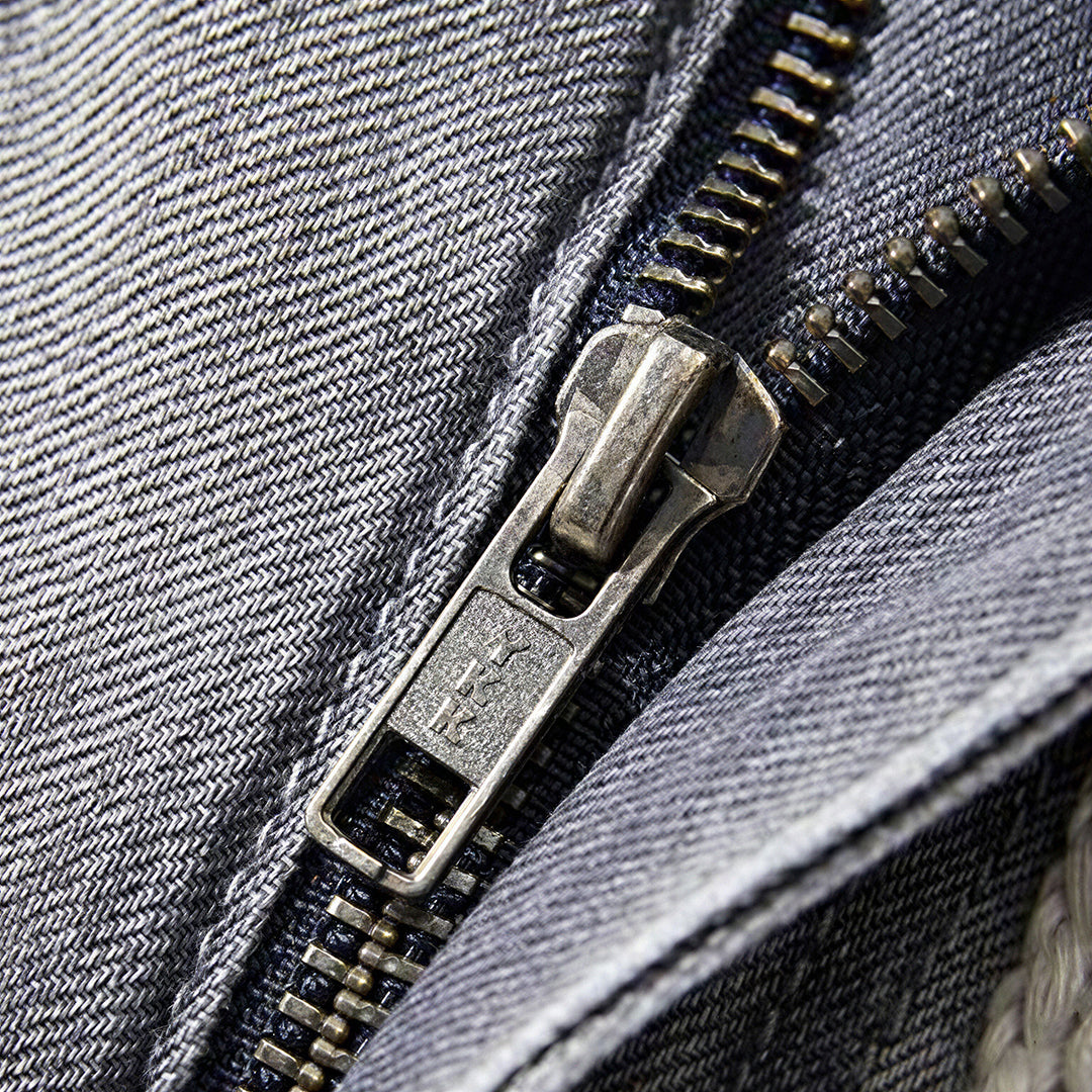 Men's Summer Washed Grey Drawstring Straight Denim Shorts