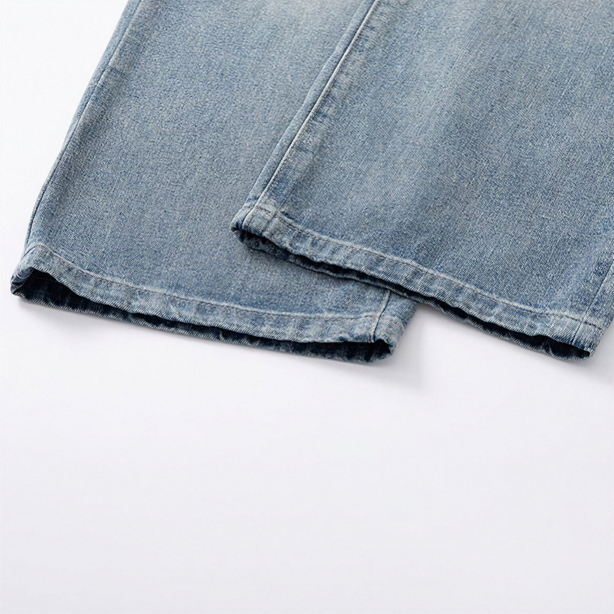 Men's Spring Light Blue Ripped Lightning Patch Jeans