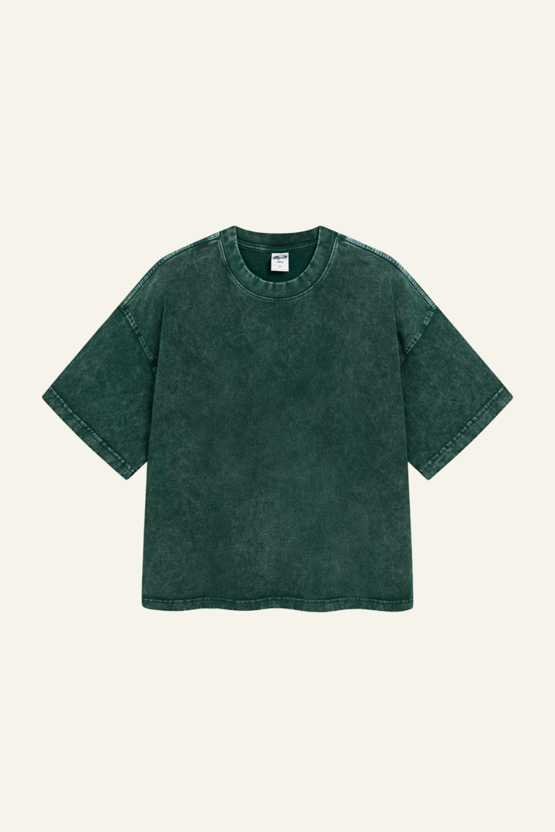 Men's Cotton Streetwear Washed Distressed T-shirt