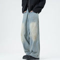 Men's Spring Washed Splatter Paint Straight Leg Jeans