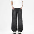 Men's Spring Lightning Washed Wide Leg Denim Jeans