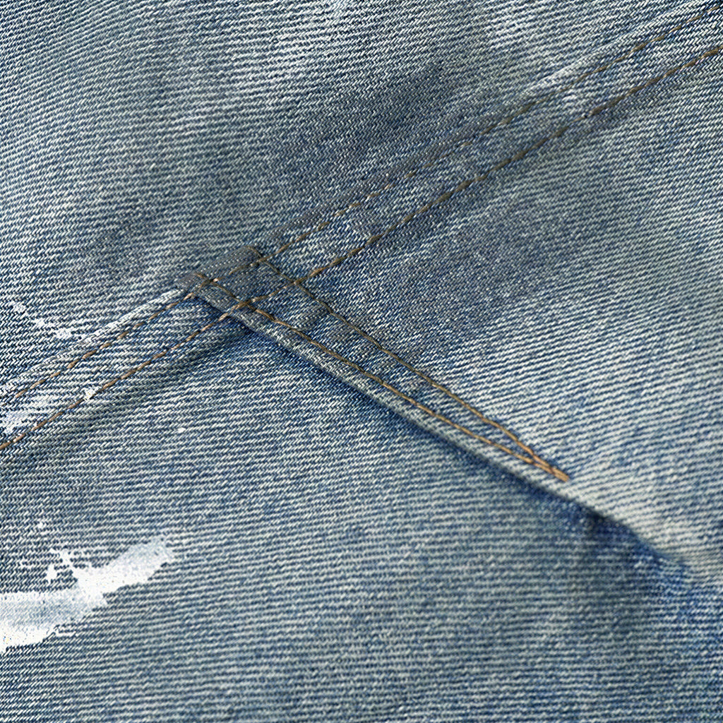 Men's Spring Graffiti Barrel Baggy Wide Leg Denim Jeans
