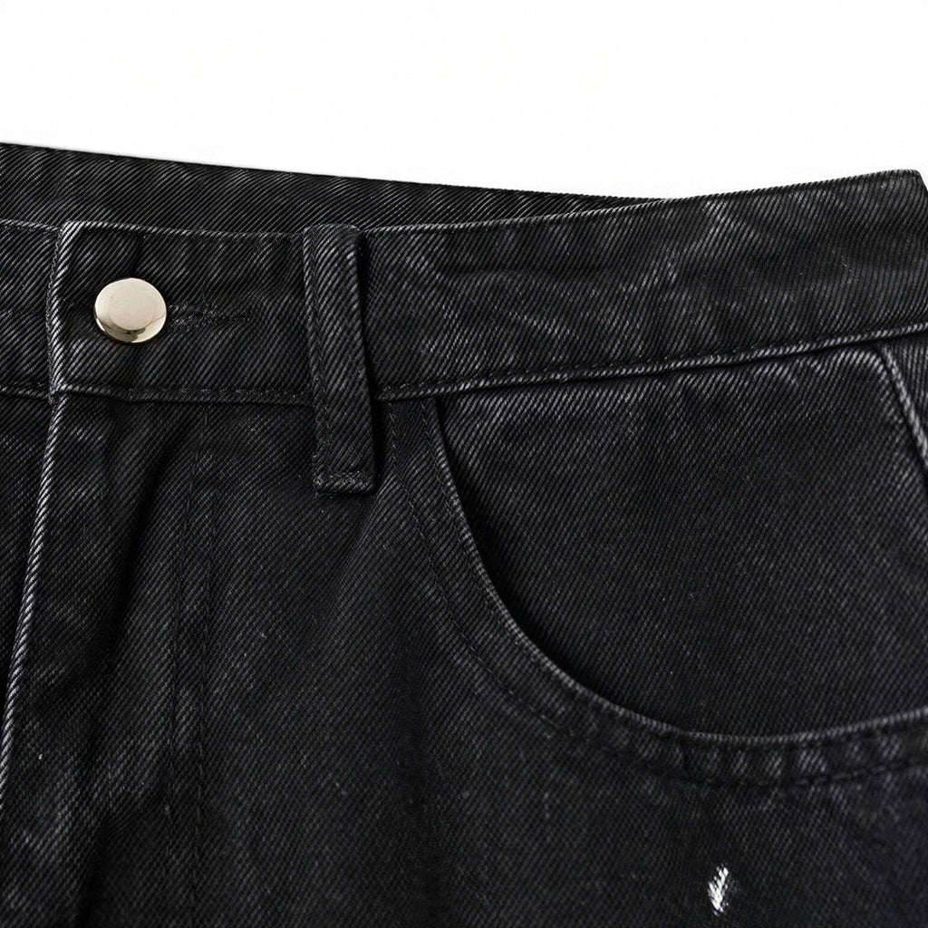 Men's Spring Splash Ink Graffiti Baggy Denim Jeans