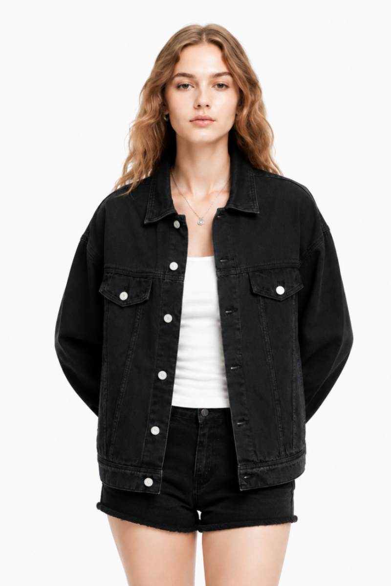 Women's & Unisex Oversized Washed Denim Jacket