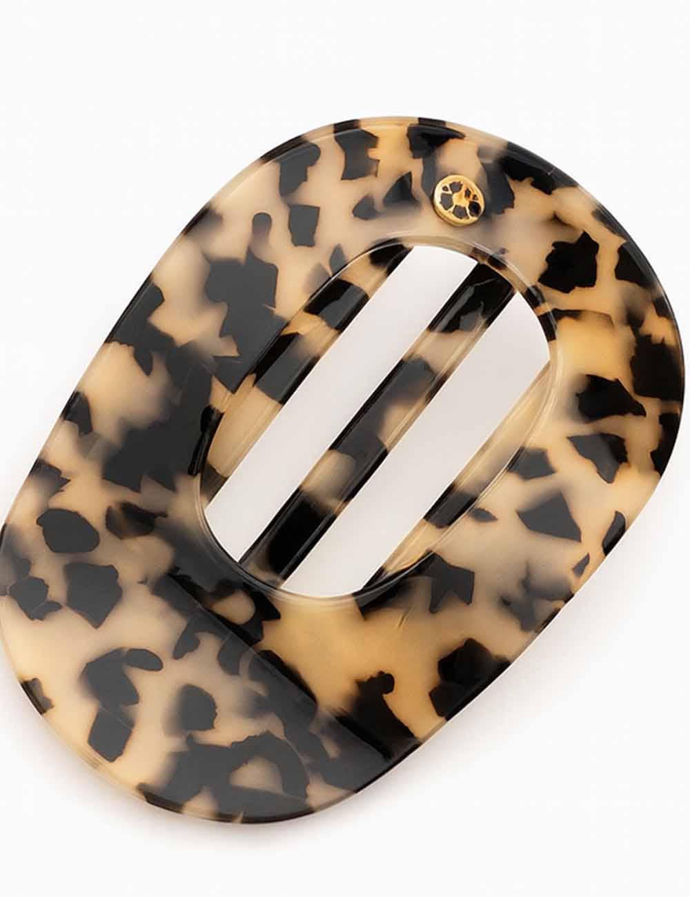 Ladies Fashion Tortoiseshell Abalone Flat Claw Hair Clip