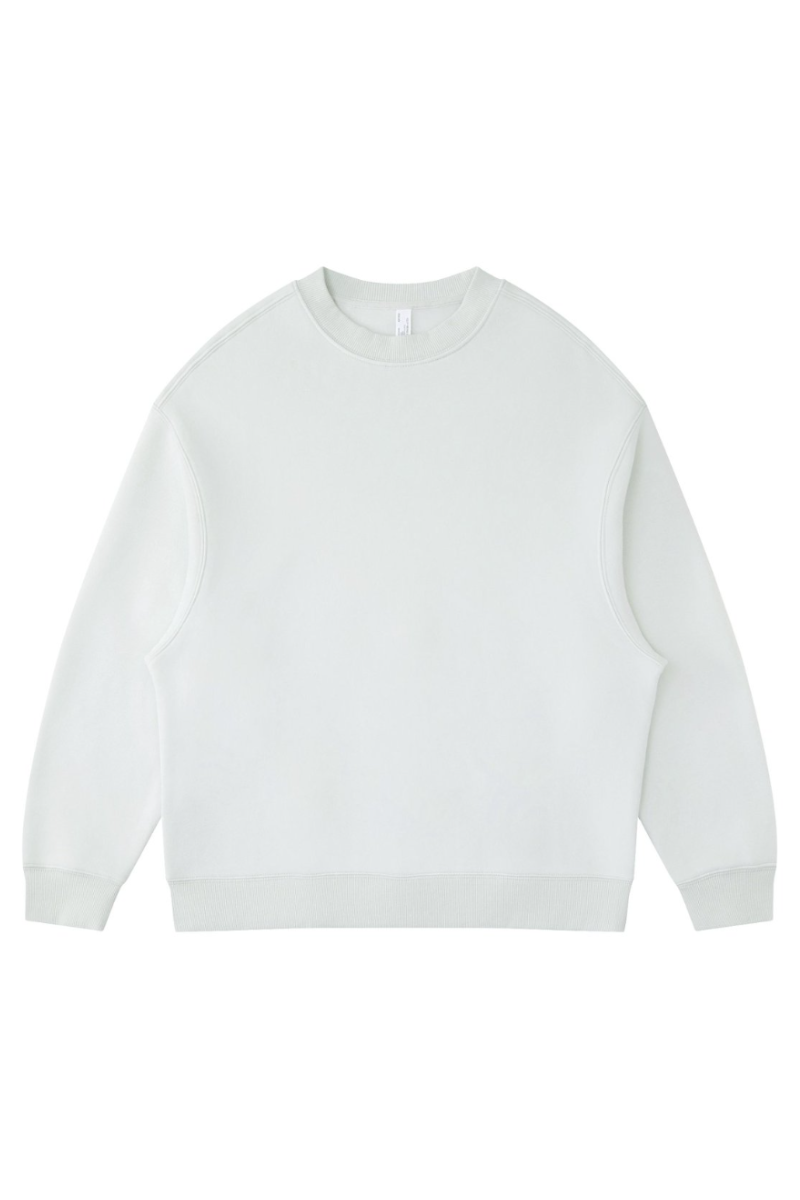 Men's Fall Clothing Fleece Loose Crew Neck Sweatshirt