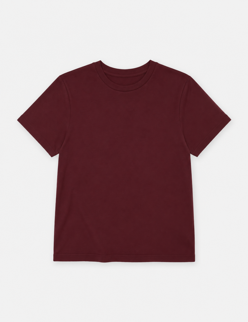 Ladies Casual Solid Round Neck Short Sleeves Basic T-Shirt
