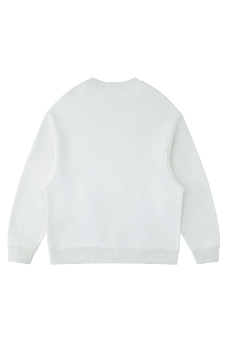 Unisex Fall Clothing Fleece Loose Crew Neck Sweatshirt