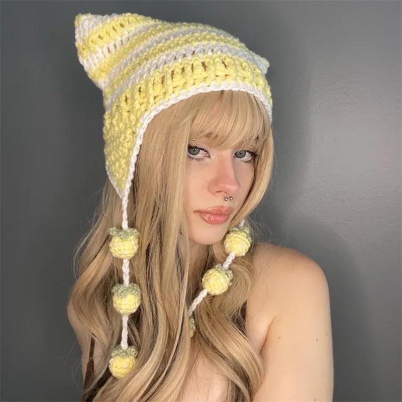 Ladies Dome Stripe Hat 20292
