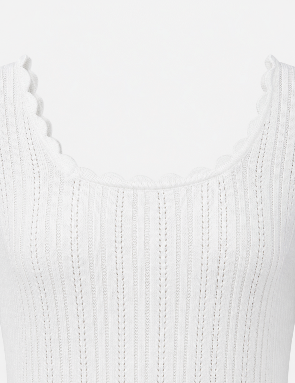Ladies Ribbed Scoop Neck Long Sleeve Top