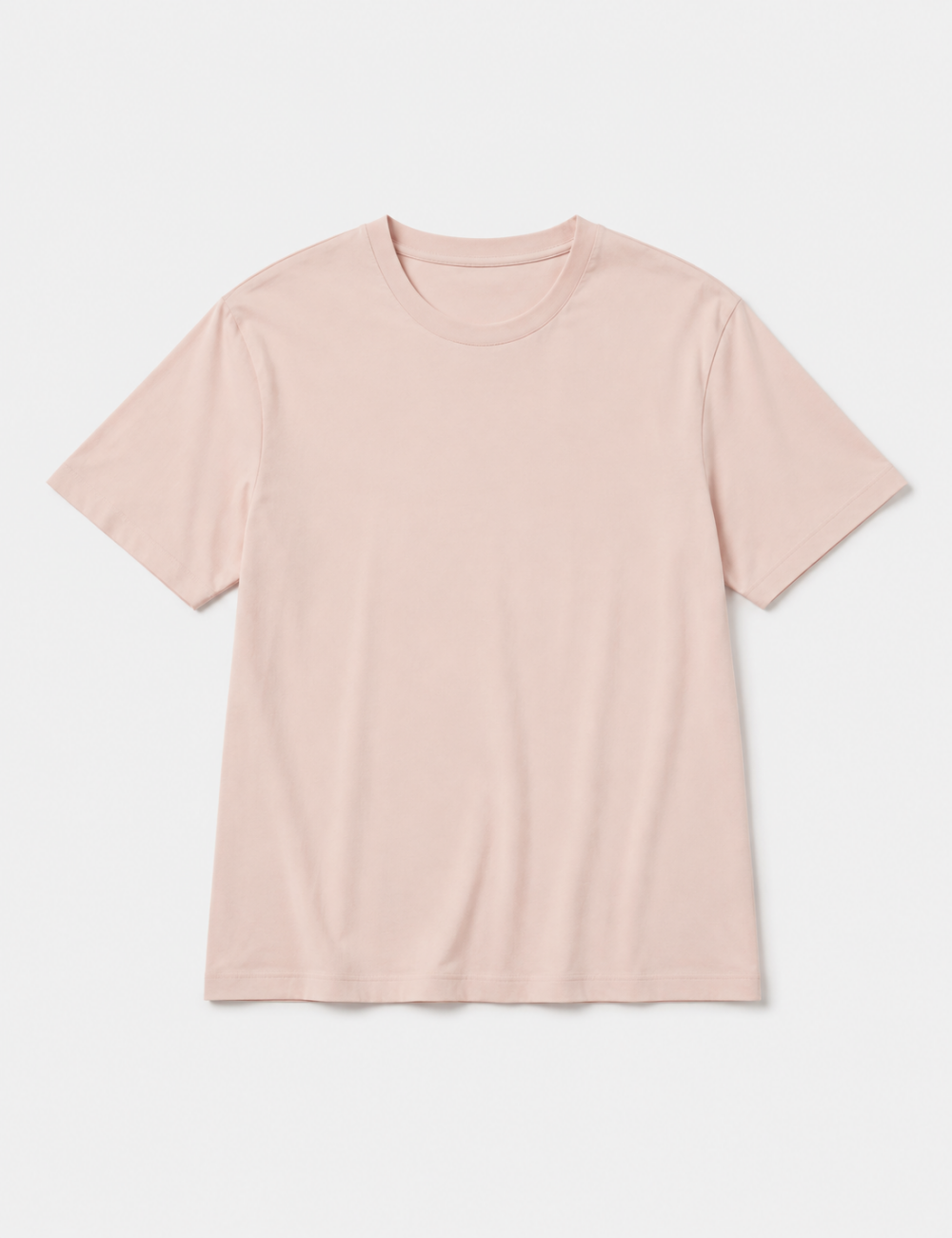 Ladies Casual Solid Round Neck Short Sleeves Basic T-Shirt