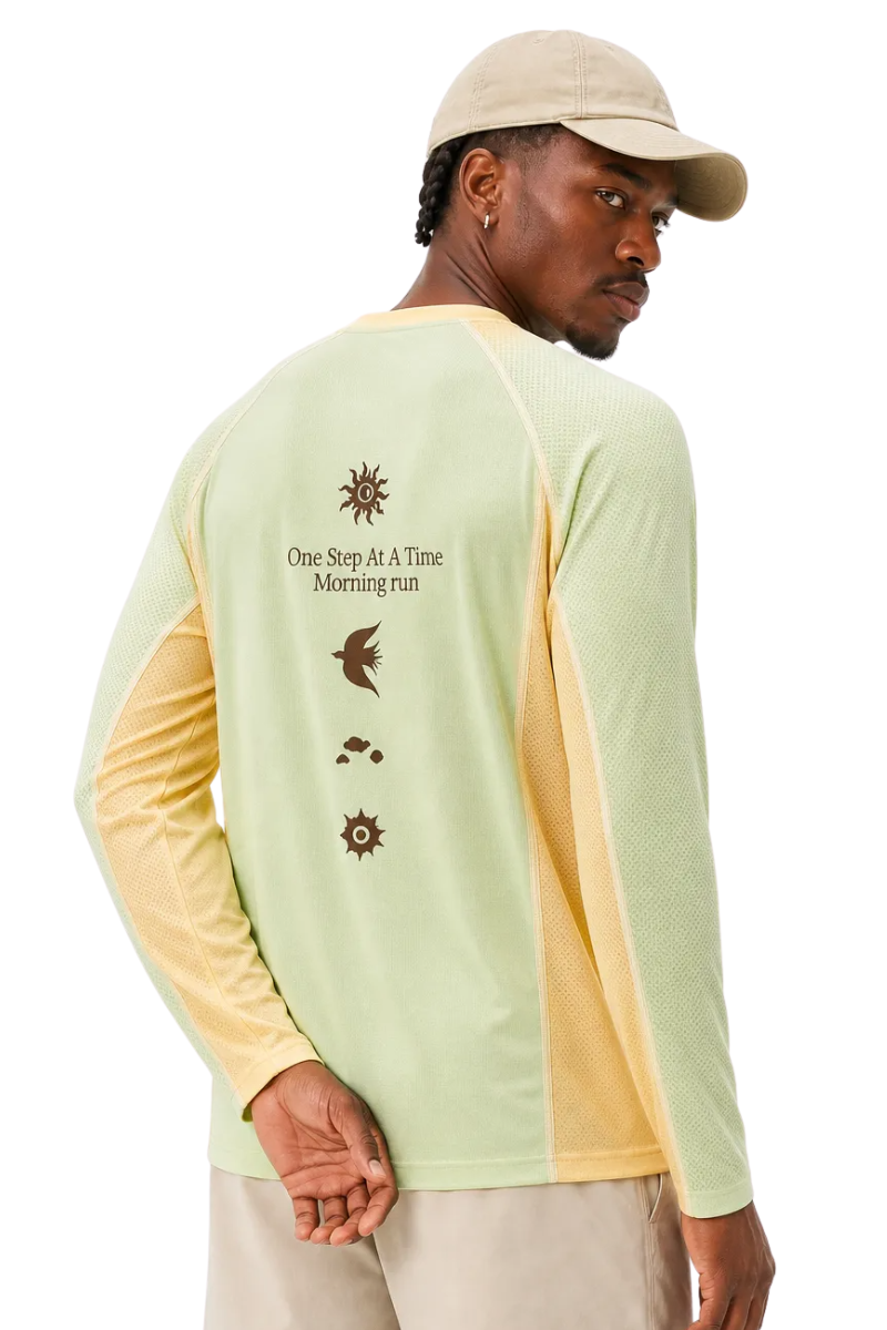 Men's Spring Summer 2026 Long Sleeve Outdoor Ombre Tee