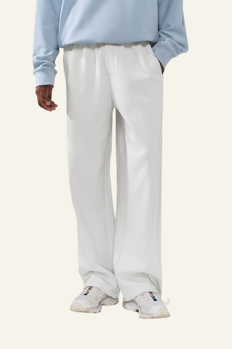 Men's Streetwear Drawstring Straight-Leg Pants